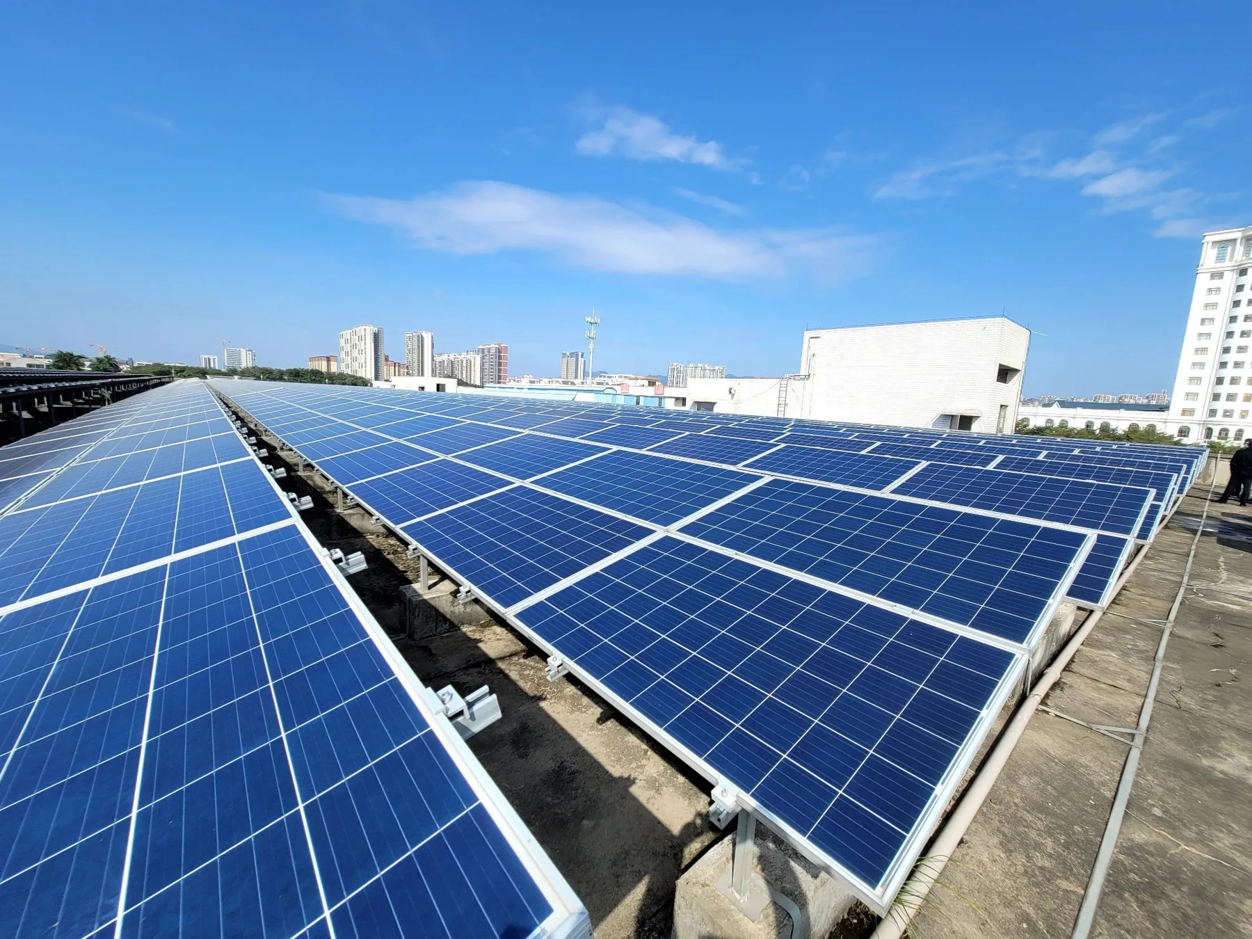 Rooftop Solar Panels at FOCS Factory